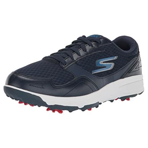 Skechers torque sport fairway relaxed fit-scarpe da golf con punte, uomo, blu marino, 43 eu