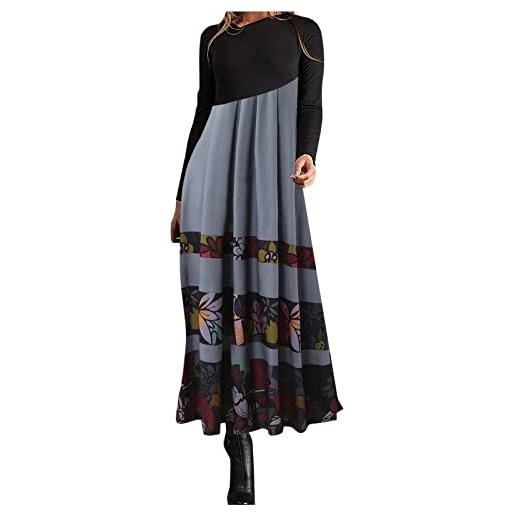 Kobilee vestiti donna eleganti vintage taglie forti vestiti manica lunga curvy cerimonia abiti casual sexy abito autunno caldo vestito invernale lungo