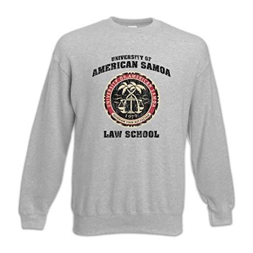 Urban Backwoods university of american samoa pullover felpe maglione sweatshirt grigio taglia 2xl