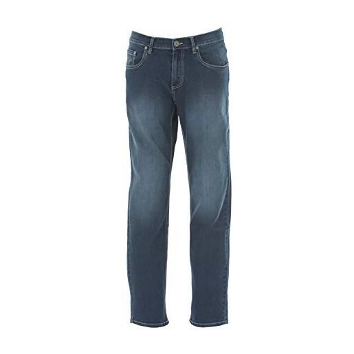 JRC 991660 el paso man pantalone jeans da uomo elasticizzato misto cotone poliestere tessuto prelavato tasche blu indigo (m)