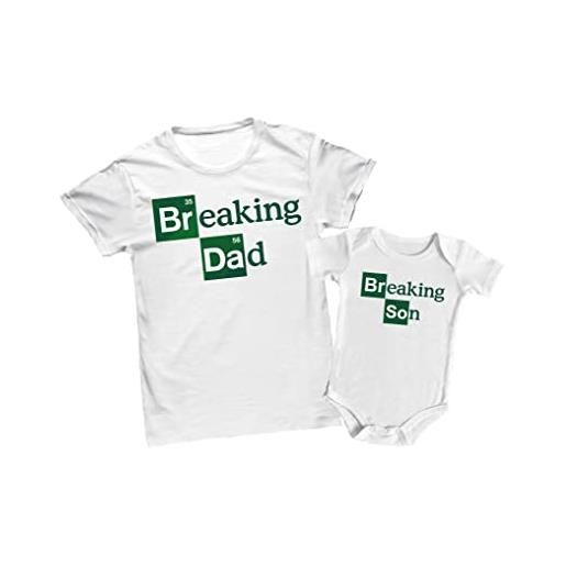 Bulabadoo coppia tshirt e body neonato - copia incolla - papà bimbo - ctrl + c - ctrl + v - padre informatico - maglietta uomo - body - idea regalo papà