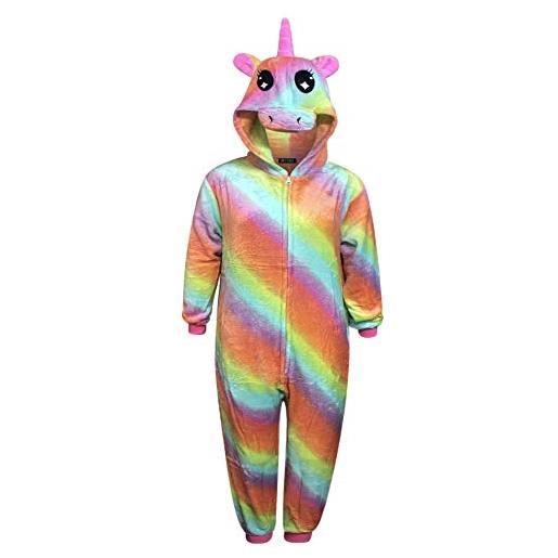 Live It Style It tutina per bambini unicorn pigiami comodi per ragazze tutina morbida da bambino regali per bambini tuta animale dress up costume