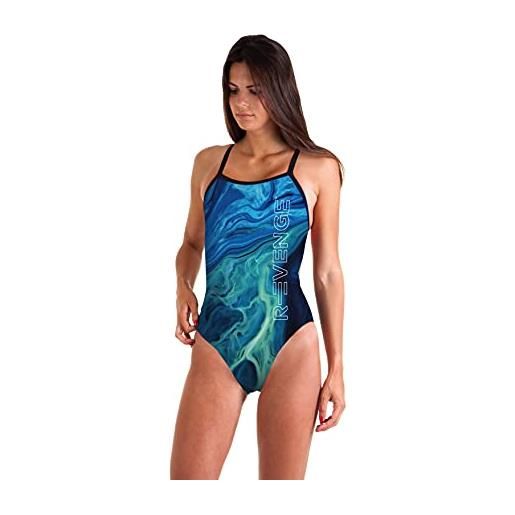 R-Evenge costume intero piscina nuoto donna endurance sea blue (46)