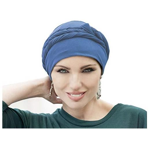 MASUMI asha hijab turbans per le donne di seta turbante underscarf multifunzionale hijabs caps underscarf (blue ocean)