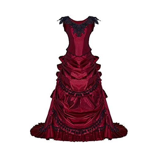 Fortunehouse abito da sposa gotico vittoriano trambusto da sposa rinascimentale vintage abito lungo steampunk abiti da ballo costume