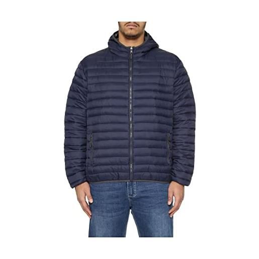 MAXFORT giacca calibrata piumino imbottito per uomo e ragazzo taglie forti (blu, 8xl)