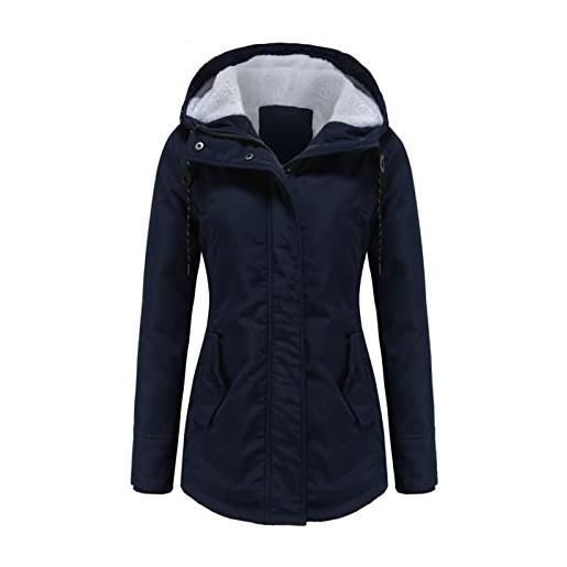 Superdry lalaluka cappotto da donna a maniche lunghe, con cerniera, foderato, giacca invernale, piumino, verde, m