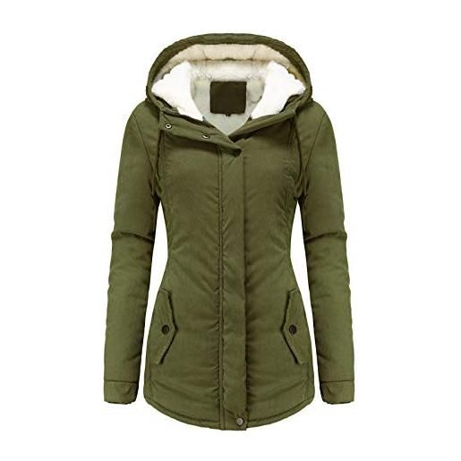 Superdry lalaluka cappotto da donna a maniche lunghe, con tasca con zip, giacca invernale, colore: rosa. , l