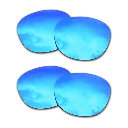 SOODASE per oakley latch occhiali da sole blu 2 coppie lenti di ricambio polarizzate