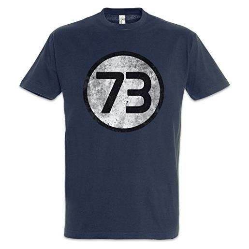 Urban Backwoods black the big bang number 73 vintage iii logo uomo t-shirt. Blu taglia 3xl