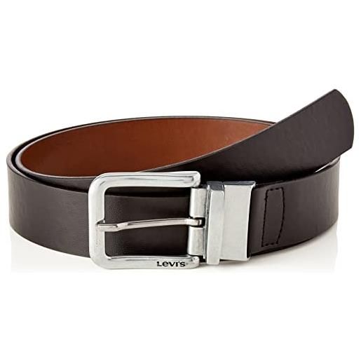 Levi's reversible classic belt cintura, nero regolare, 85 cm uomo