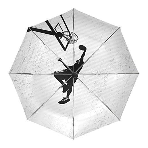 KAAVIYO arte del basket ombrello pieghevole automatico auto apri chiudi portatile protezione uv ombrelli per spiaggia donne bambini ragazze