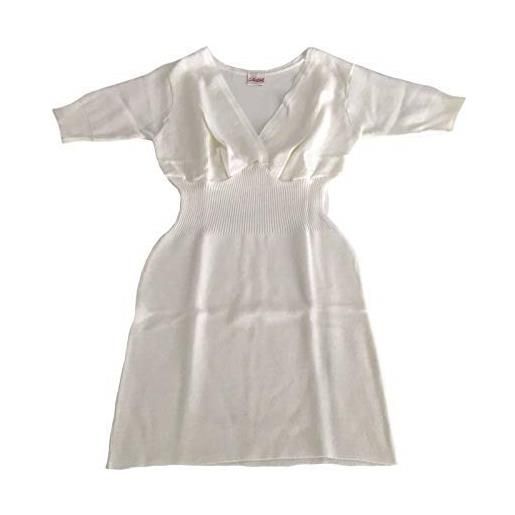 Liabel maglietta donna aderente formaseno manica corta, misto lana (50% ) - bianco, xxl-7