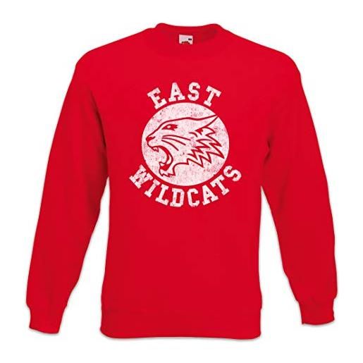 Urban Backwoods east wildcats pullover felpe maglione sweatshirt rosso taglia m