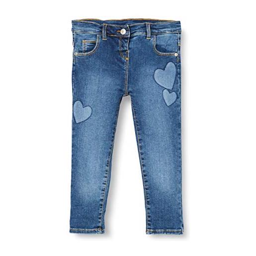 Chicco pantaloni lunghi jeans denim stretch bimba (163) bimba 0-24, blu (blu jeans 085), 62