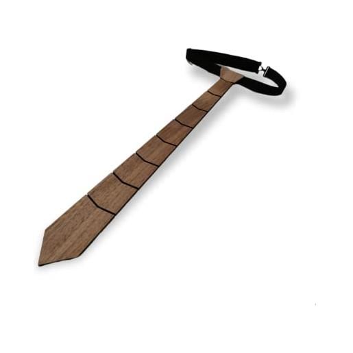 Generic hud. Wood cravatta in legno fatta a mano - cravatta di diversi tipi di legno un regalo per gli uomini. , marrone