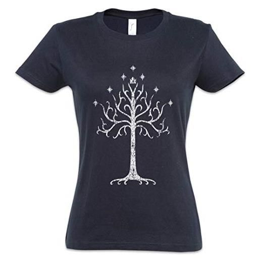 Urban Backwoods white tree women donna t-shirt blu taglia m