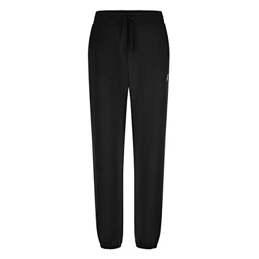 FREDDY - pantaloni sportivi in felpa leggera con coulisse e tasche, donna, nero, small