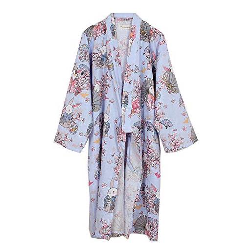Fancy Pumpkin navy uomo yukata robes kimono robe khan pigiama al vapore taglia l