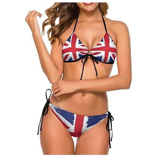 Lurnise bikini da donna set costumi da bagno union jack bandiera inglese inghilterra costumi da bagno moda costumi da bagno
