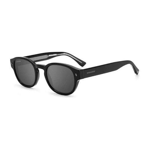 DSQUARED2 dsquared d2 0014/s sunglasses, ans/t4 black dkruth, 49 unisex