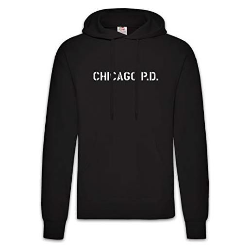 Urban Backwoods chicago p. D. Hoodie felpe con cappucio sweatshirt nero taglia l