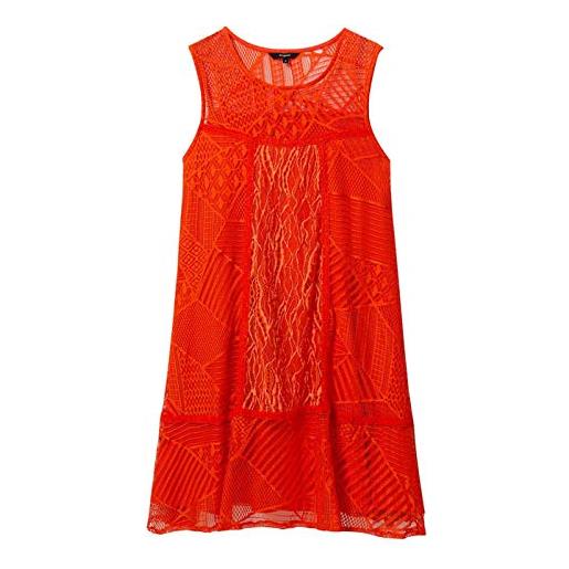 Desigual vest_keira vestito, rosso (rojo pop 3090), small donna