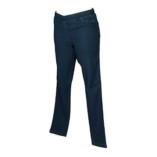 RAGNO pantalone lungo tempo libero pantaloni comfort 5 tasche in denim donna articolo d664pz felpa denim, 110 abisso, 4-quarta