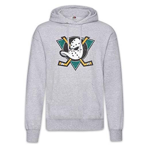 Urban Backwoods ducks hockey hoodie felpe con cappucio sweatshirt grigio taglia s
