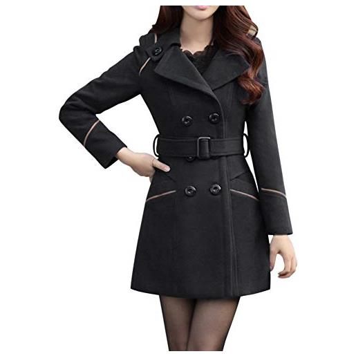 Giacca Donna Invernale,Giacca Trapuntata Con Cappuccio In Pelliccia  Sintetica Da Donna Tasca Laterale A Scatto Con Cerniera Nera Con Cintura A  Metà Lunghezza Inverno Addensato Cappotto Imbottito In : : Moda