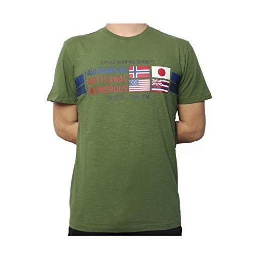 NAPAPIJRI t-shirt uomo np0a4f6j verde