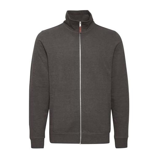 b BLEND blend alio felpa con cerniera giacca da uomo senza cappuccio con cappuccio stampa, taglia: l, colore: pewter mix (70817)