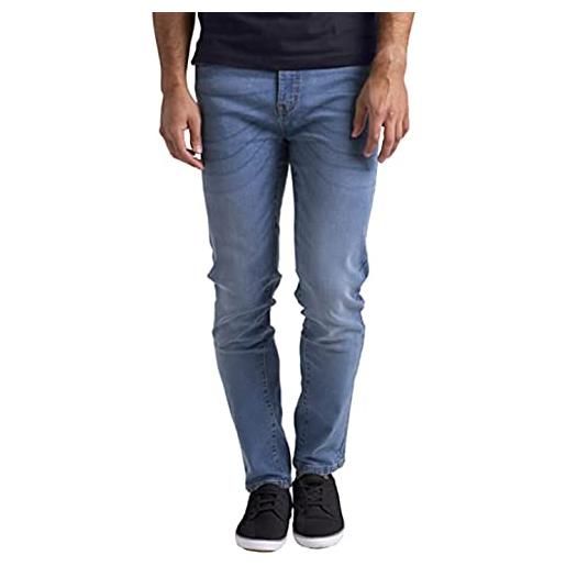 westAce jeans flex da uomo elasticizzati skinny rilassati slim fit casual a tutte le vite pantaloni in denim, blu indaco, w38 / l34