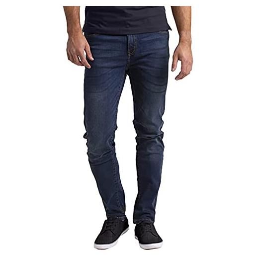 westAce jeans flex da uomo elasticizzati skinny rilassati slim fit casual a tutte le vite pantaloni in denim, blu scuro, w30 / l32