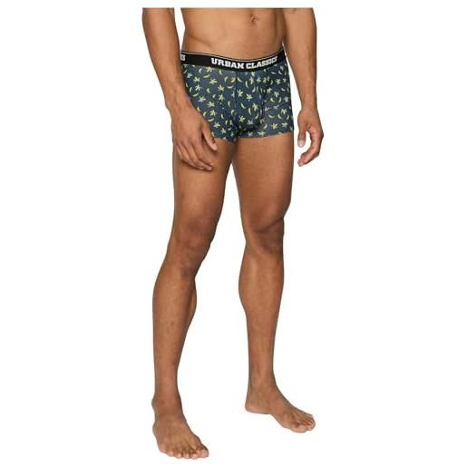 Urban Classics shorts 5-pack boxer a pantaloncino, anchor aop+blk+blk+cha+cha, 4xl (pacco da 5) uomo