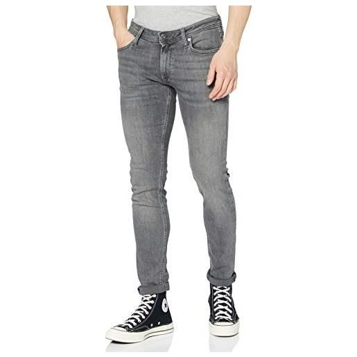 JACK & JONES original am 010 jeans liam da uomo vestibilità: attillati, grigio denim. , 26w x 30l