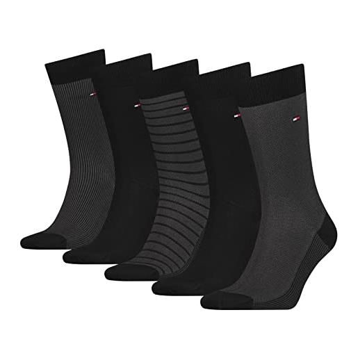 Tommy Hilfiger 5pack calze uomo 701220144 nero