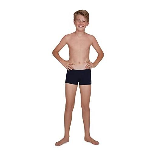 Speedo, essential endurance - costume piscina bambino, asciugatura rapida, pantaloncino nuoto bambino e ragazzo, colore blu navy, taglia 7-8 anni