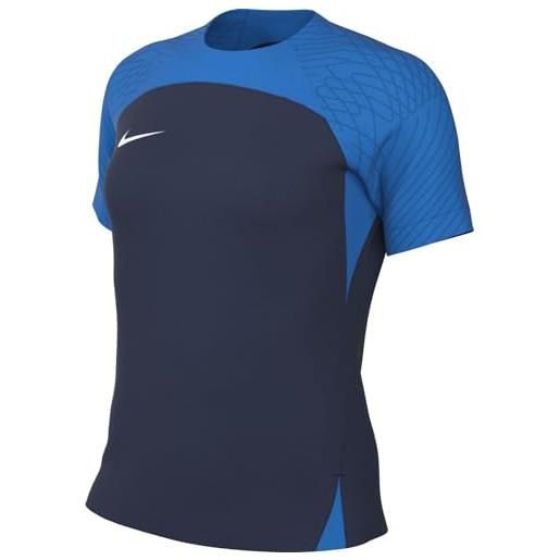 Nike, women's short-sleeve soccer jersey (stock), maglia da calcio, midnight navy/photo blue/white, s, donna
