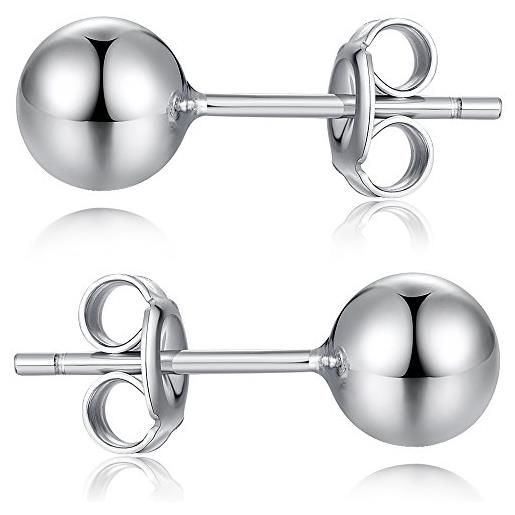 Orecchini Tribales Metallo Color Argento Con Perle In Resina - Foto 2