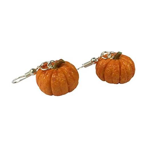 Miniblings zucca gancio degli orecchini della zucca di halloween di orrore ortaggio autunnale - gioielli moda in argento a mano i orecchini orecchini
