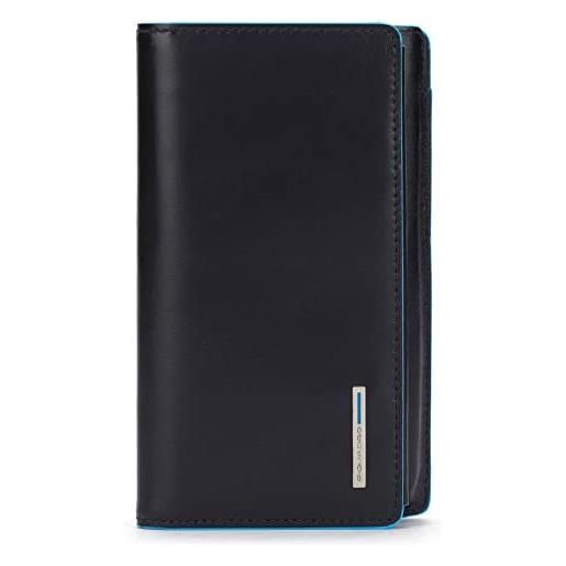 PIQUADRO blue square smartphone wallet rfid nero