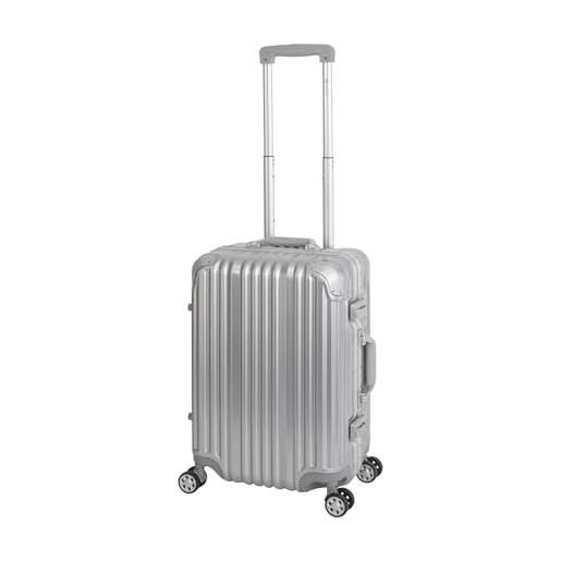 Travelhouse london, valigetta rigida in alluminio, con telaio in alluminio, diverse misure e colori, t1169, argento, handgepäck, valigia