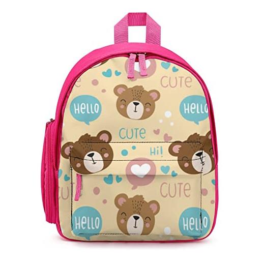 LafalPer borsa scuola materna per bambini zaino prescolare leggera per ragazze zaini piccoli per il ritorno a scuola simpatico orso cartone animato