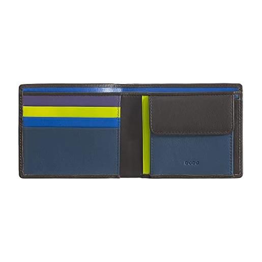 Dudu portafoglio uomo slim in pelle con protezione rfid porta carte di credito con portamonete portafogli colorato woods