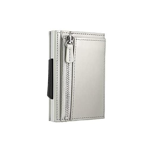 Ögon smart wallets - porta carte cascade zipper wallet - protezione rfid: protegge le tue carte contro le frodi - alluminio anodizzato (blaster)