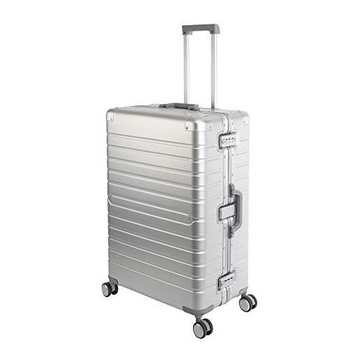 Travelhouse oslo t6005 - trolley da viaggio in alluminio, diverse misure e colori, silber, großer koffer
