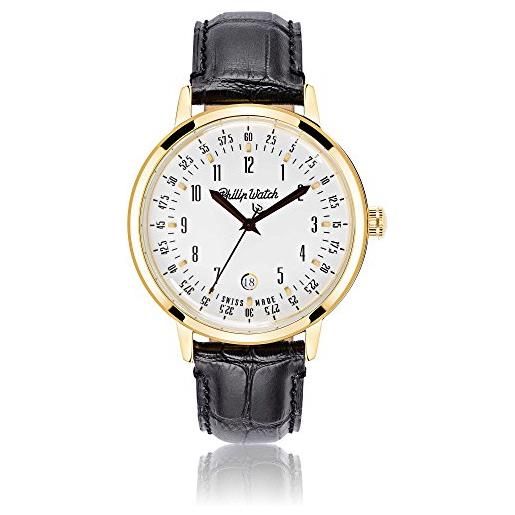 Philip Watch orologio analogico al quarzo donna con cinturino in pelle r8251598003