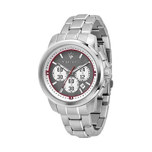 Maserati orologio da uomo, collezione royale, cronografo, in acciaio - r8873637003