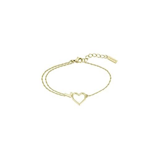 Lacoste braccialetto a catena da donna collezione volte oro giallo - 2040016
